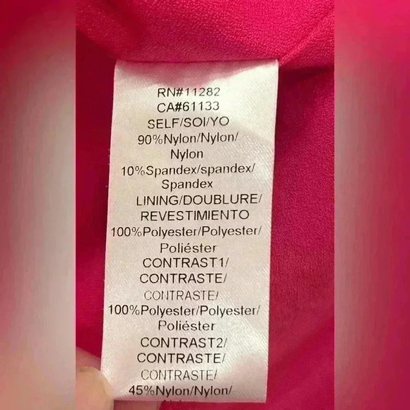 Adelyn Rae hot pink lace sleeveless mini dress size small - Picture 4 of 4